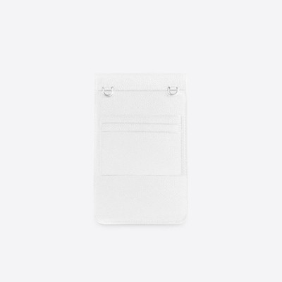 BALENCIAGA Men's Cash Phone And Card Holder in White/black outlook