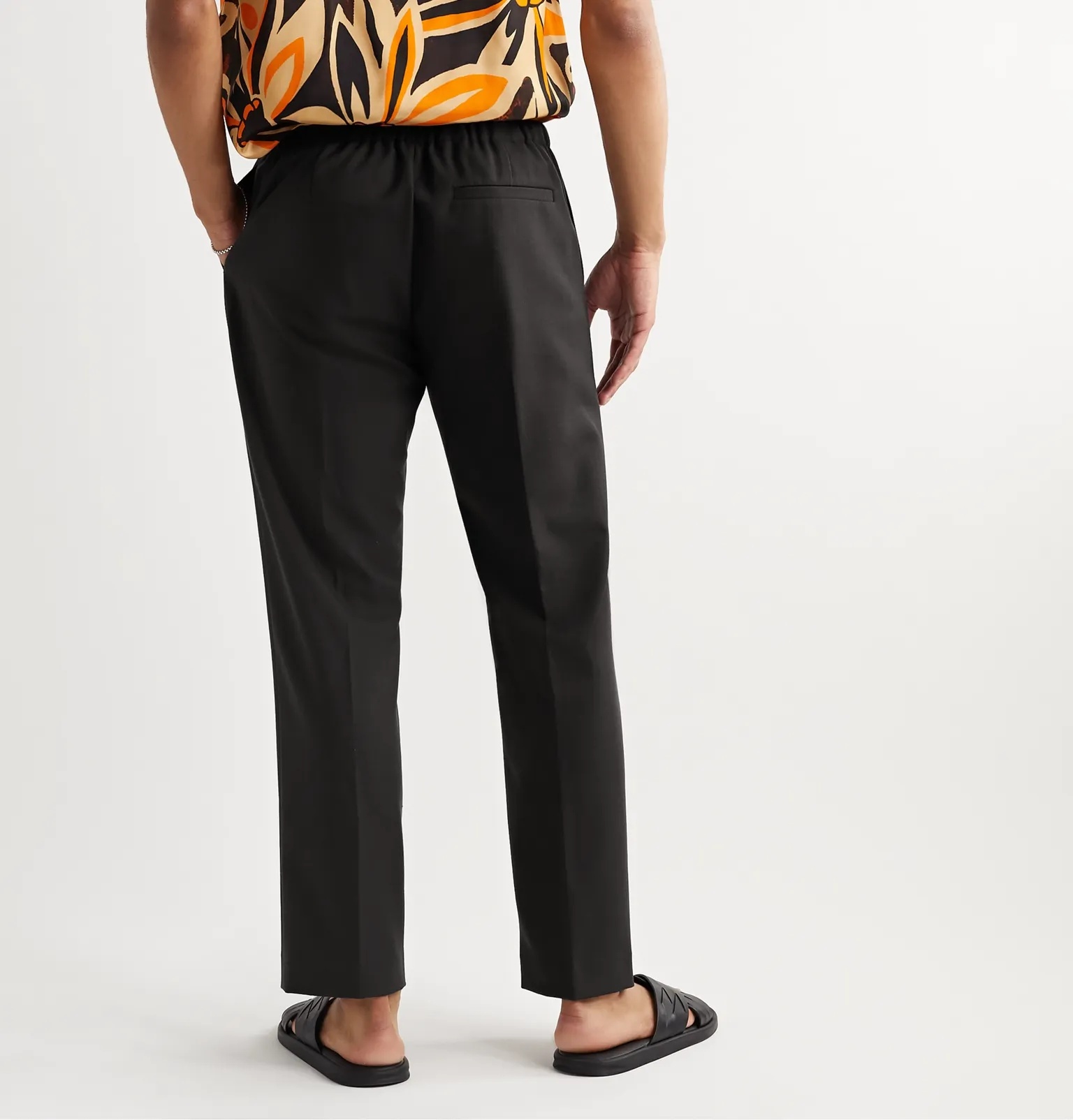 Wool-Twill Drawstring Trousers - 4