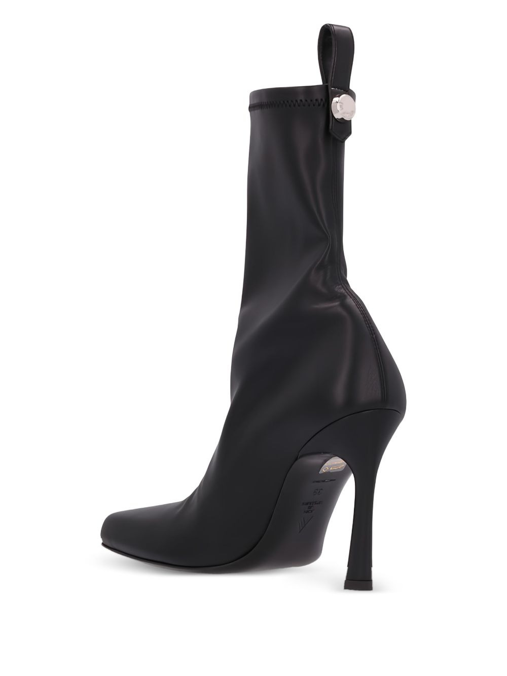 95mm leather sock boots - 3