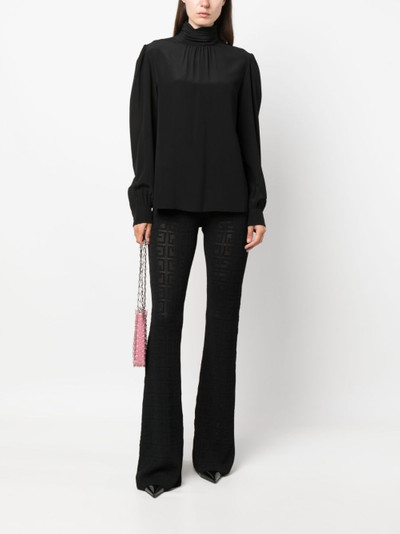 Givenchy turtleneck long-sleeve blouse outlook
