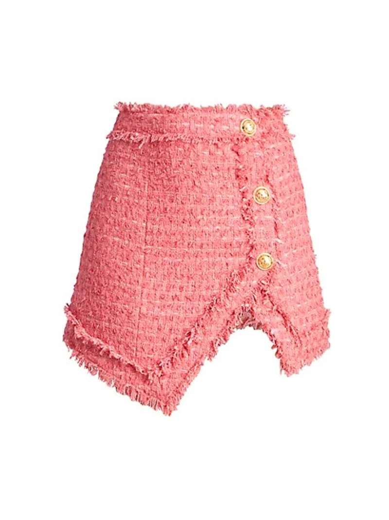 Asymmetrical Tweed Mini-Skirt 1