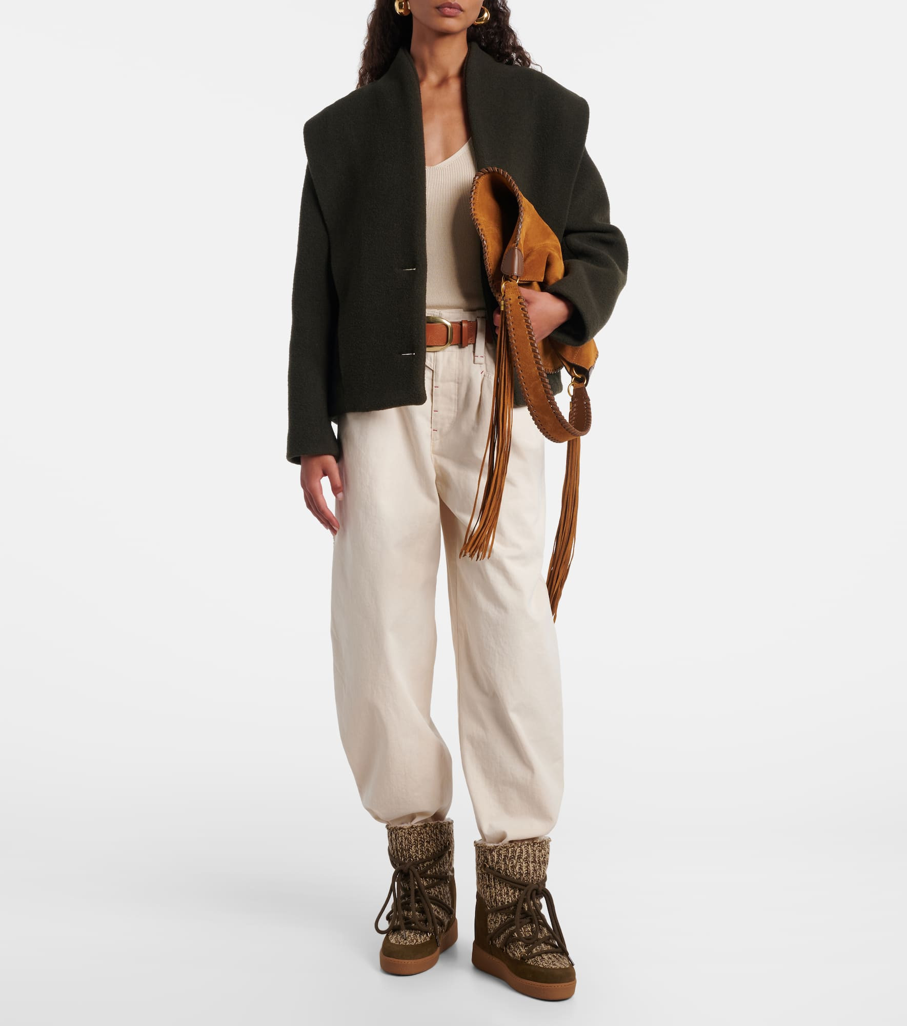 Suede-trimmed snow boots - 3
