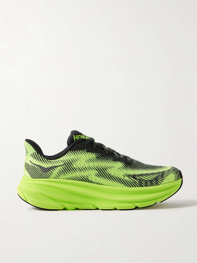 Clifton 9 GTX TS rubber-trimmed mesh sneakers Green - 1