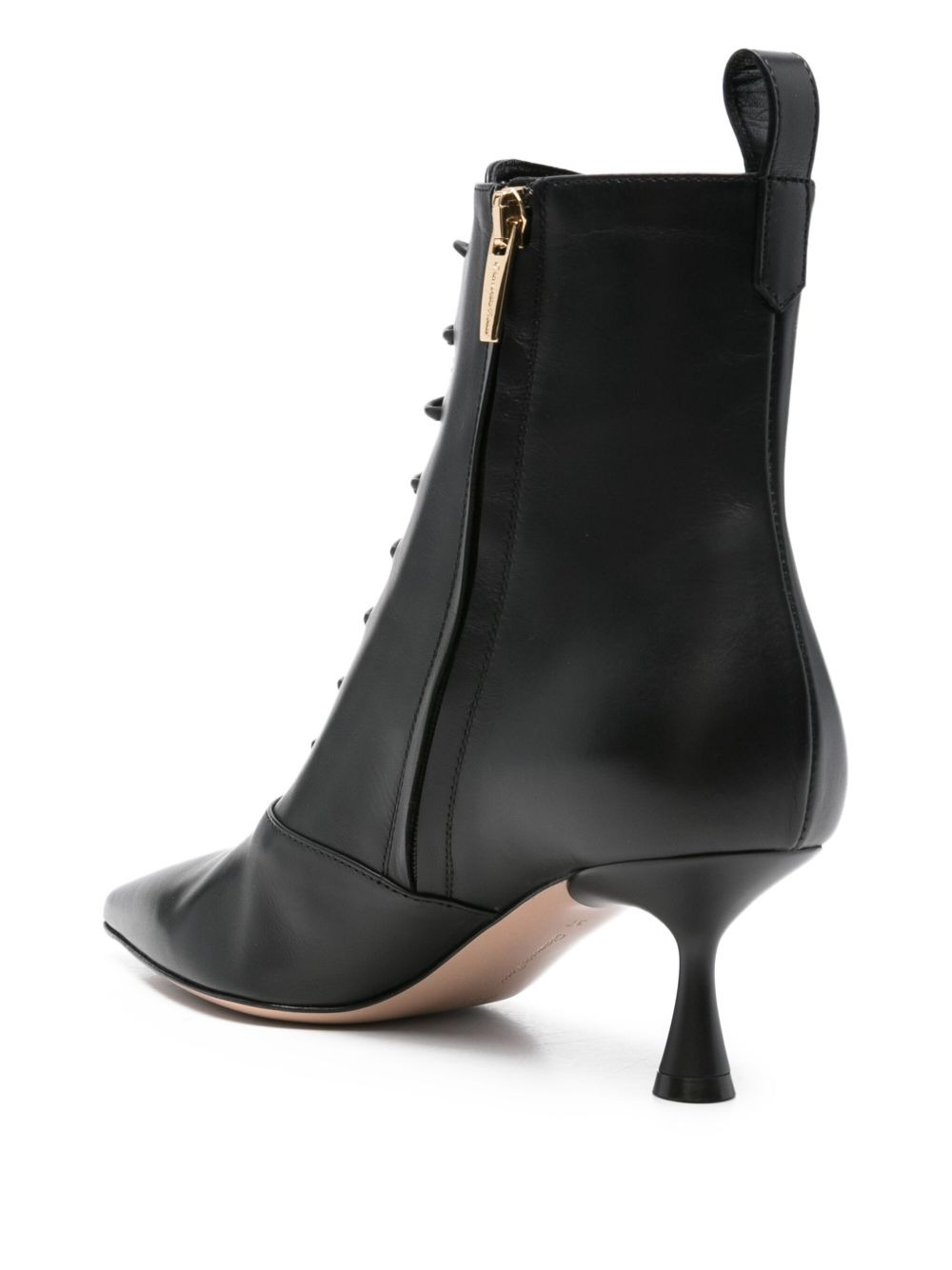 55mm Morganne lace-up pointed-toe boots - 3