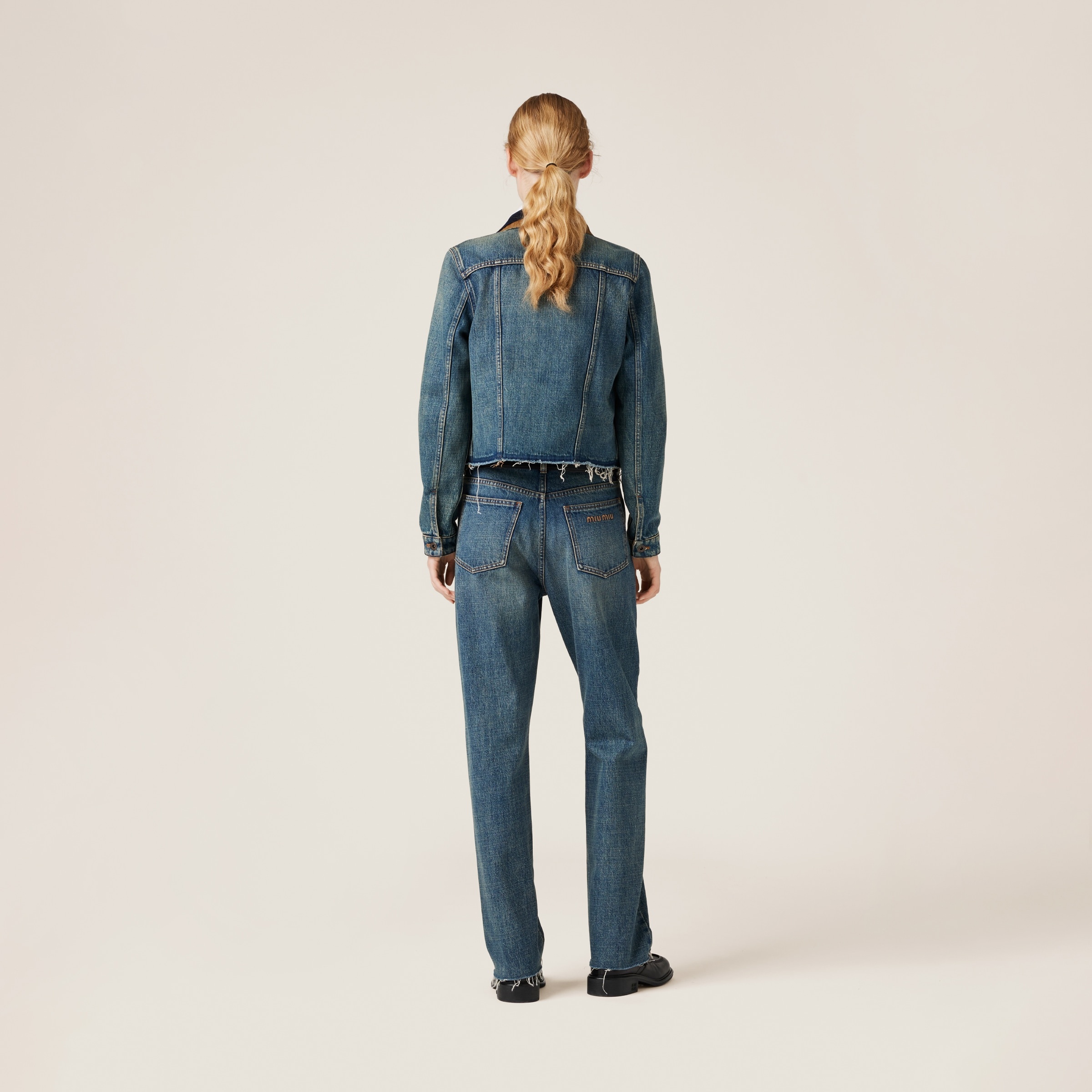 Denim blouson jacket - 3