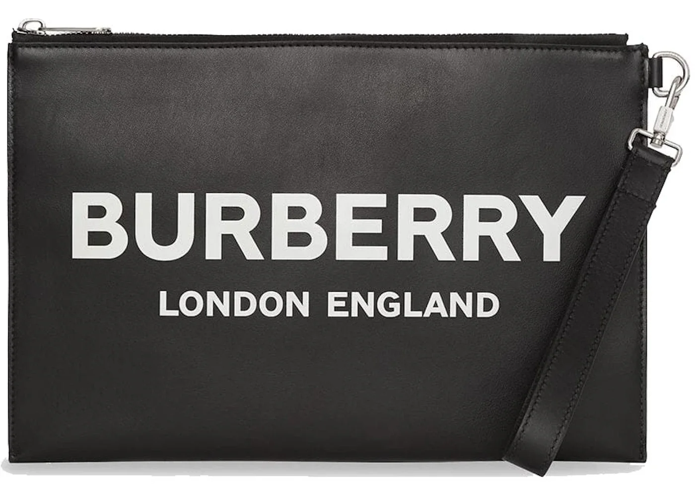 Burberry Logo Print Zip Pouch 6 Slot Black - 1