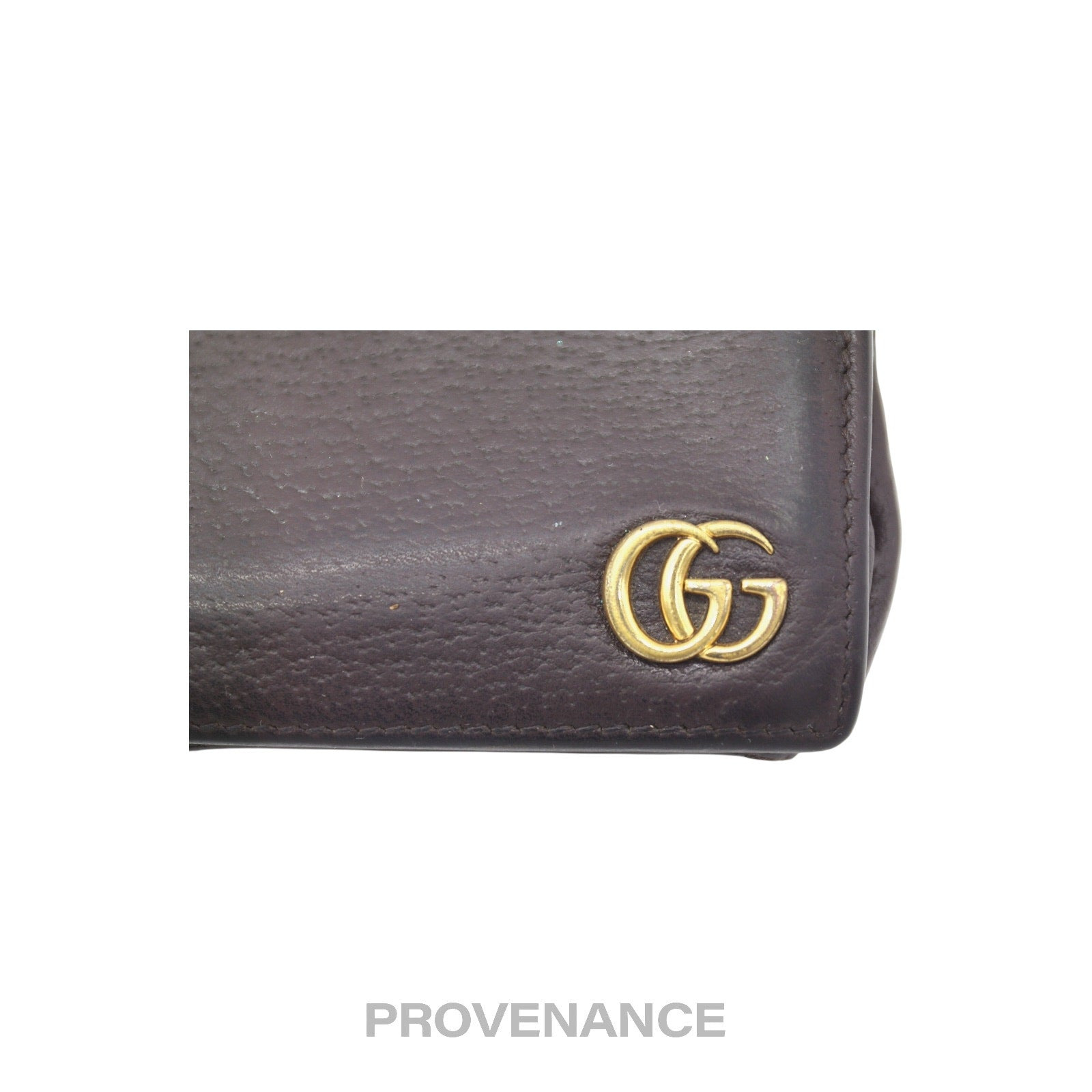 Gucci GG Marmont Bifold Wallet - Dark Chocolate Leather - 5