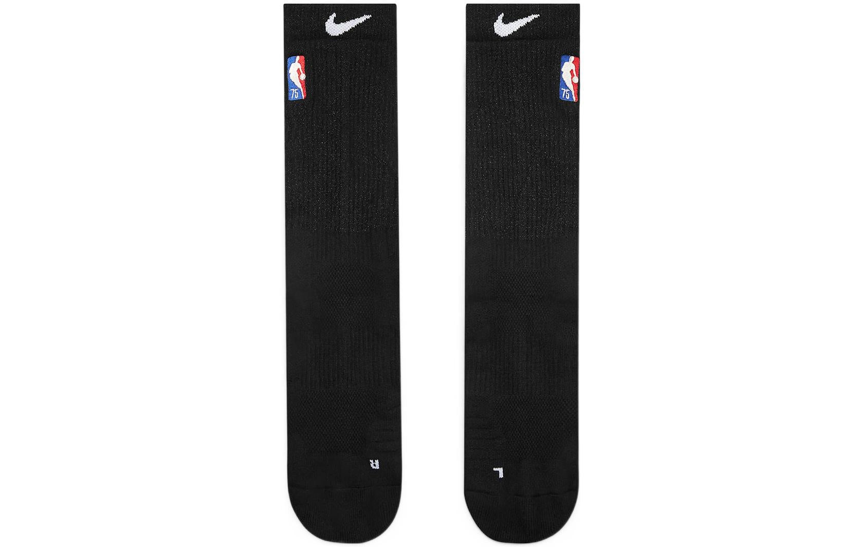 Nike Elite Crew Socks Nba Casual Sports Mid Tops Couple Style One Pair Black DA4960-010 - 2