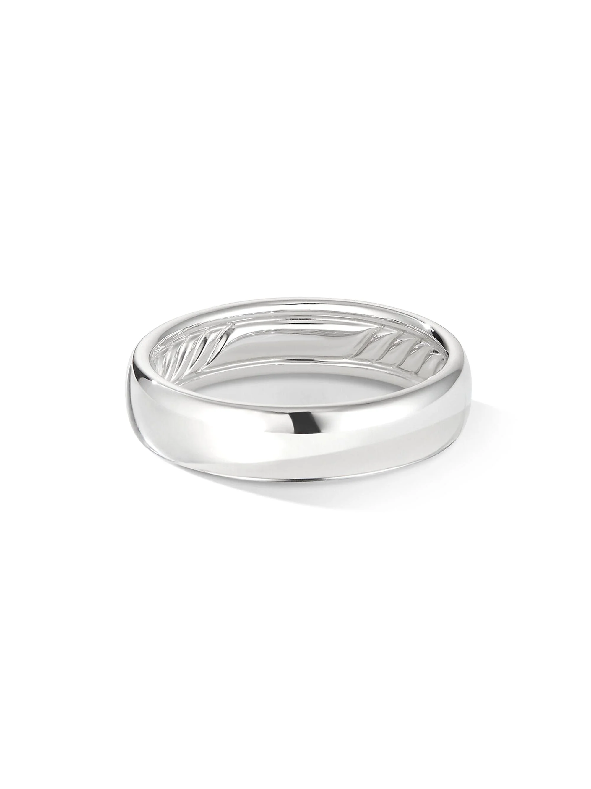 Men's DY Classic Band Ring in 18K White Gold - White Gold - 1