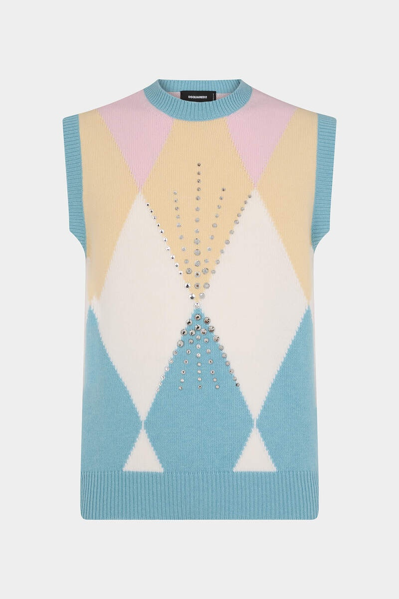 JACQUARDED COTTON VEST 1