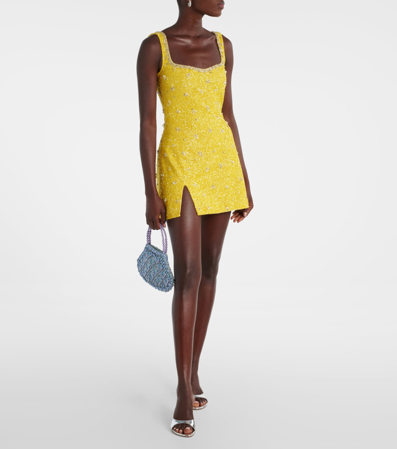 CLIO PEPPIATT Crystal embellished minidress outlook