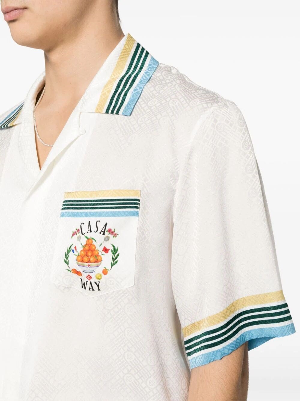 Cuban Collar Short Sleeve Shirt - 3
