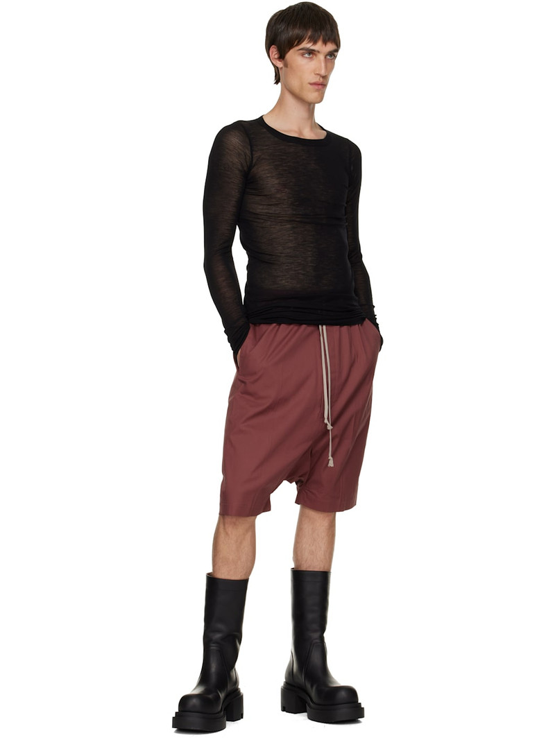 Rick Owens Black Concordians Rib LS T-shirt outlook