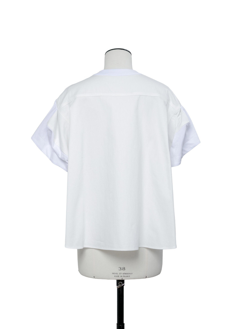 Light Weight Denim x Cotton Jersey T-Shirt 3