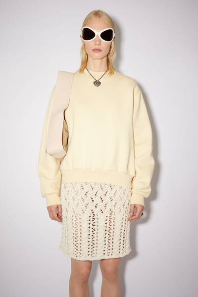 Acne Studios Crew neck sweatshirt - Straw yellow outlook