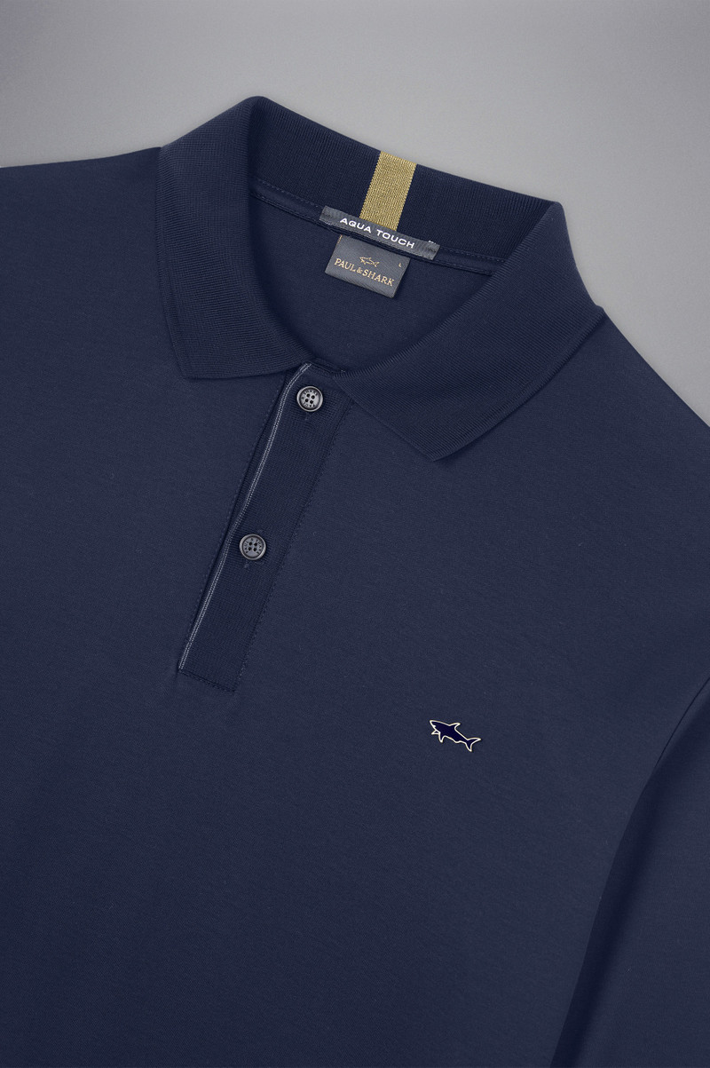 AQUA INTERLOCK COTTON POLO SHIRT 5