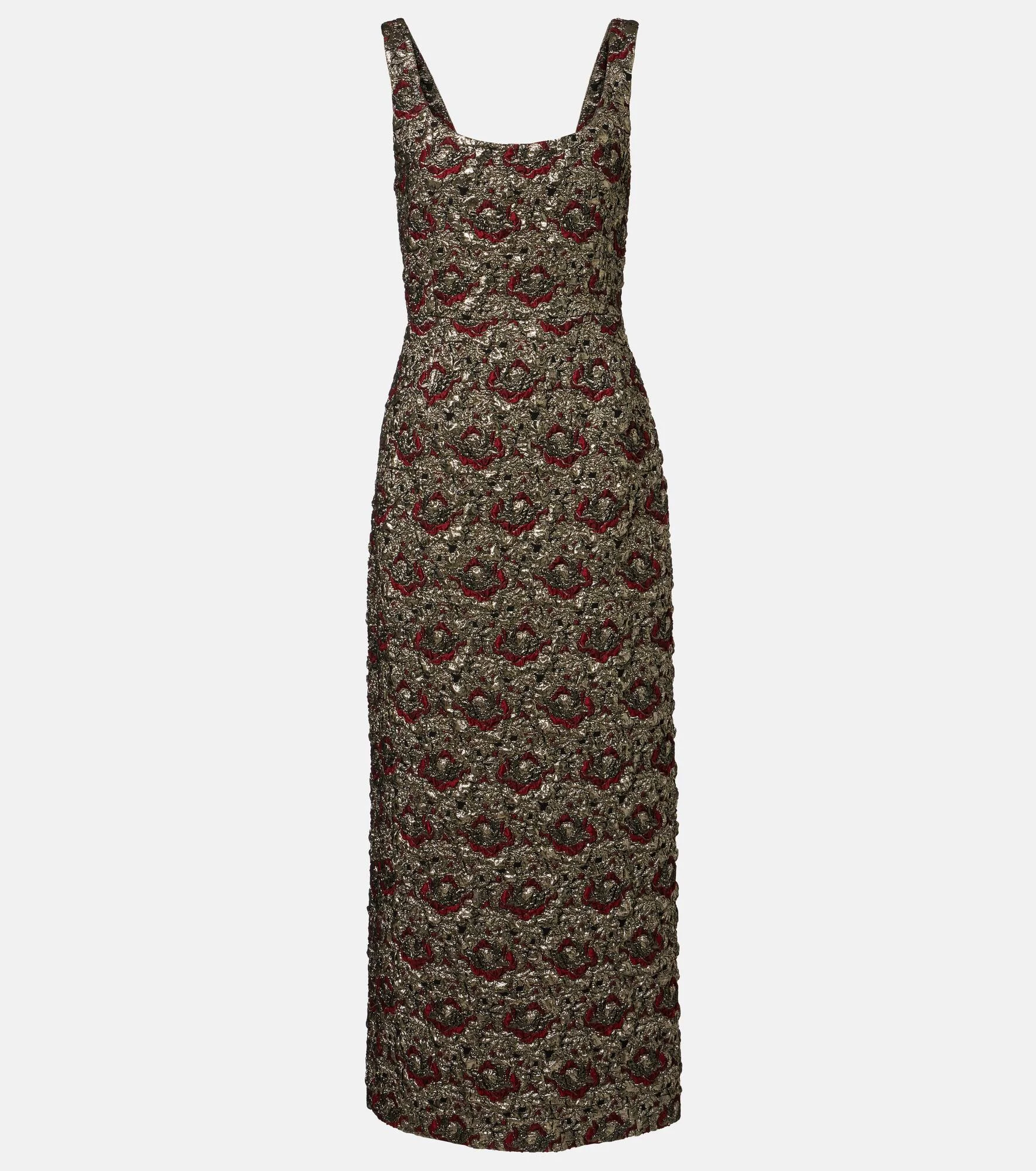 Ravenna jacquard midi dress - 1