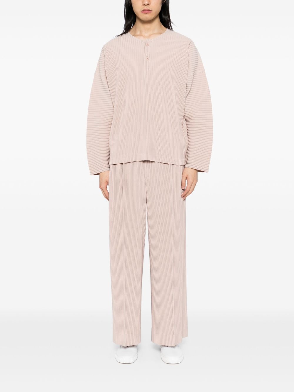 pleated long sleeves T-shirt - 2