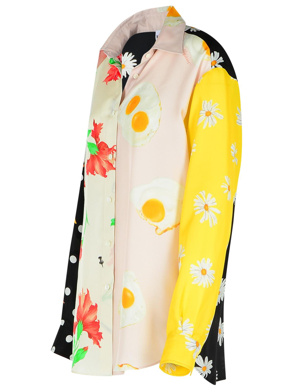 Moschino 'Patchwork' Multicolor Silk Shirt Women - 2