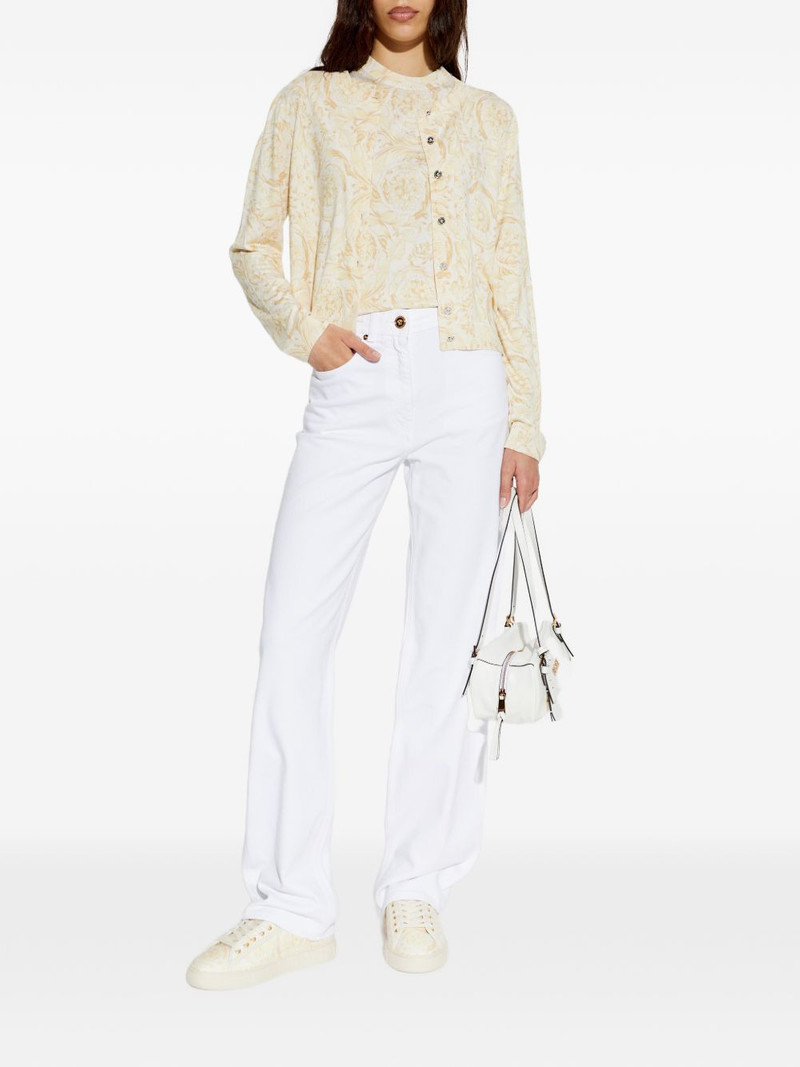 VERSACE patterned buttoned cardigan outlook