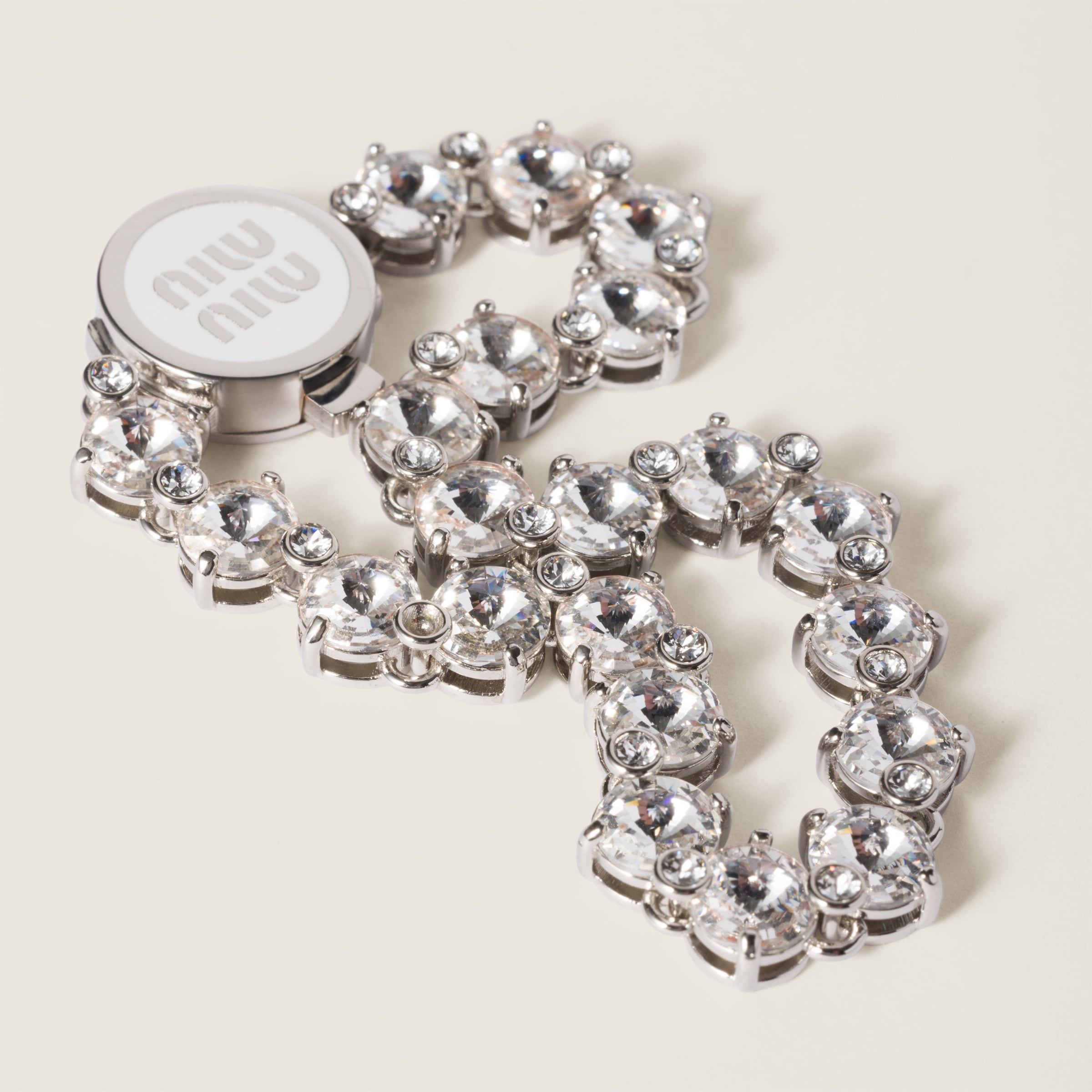 Metal bracelet with crystals - 2