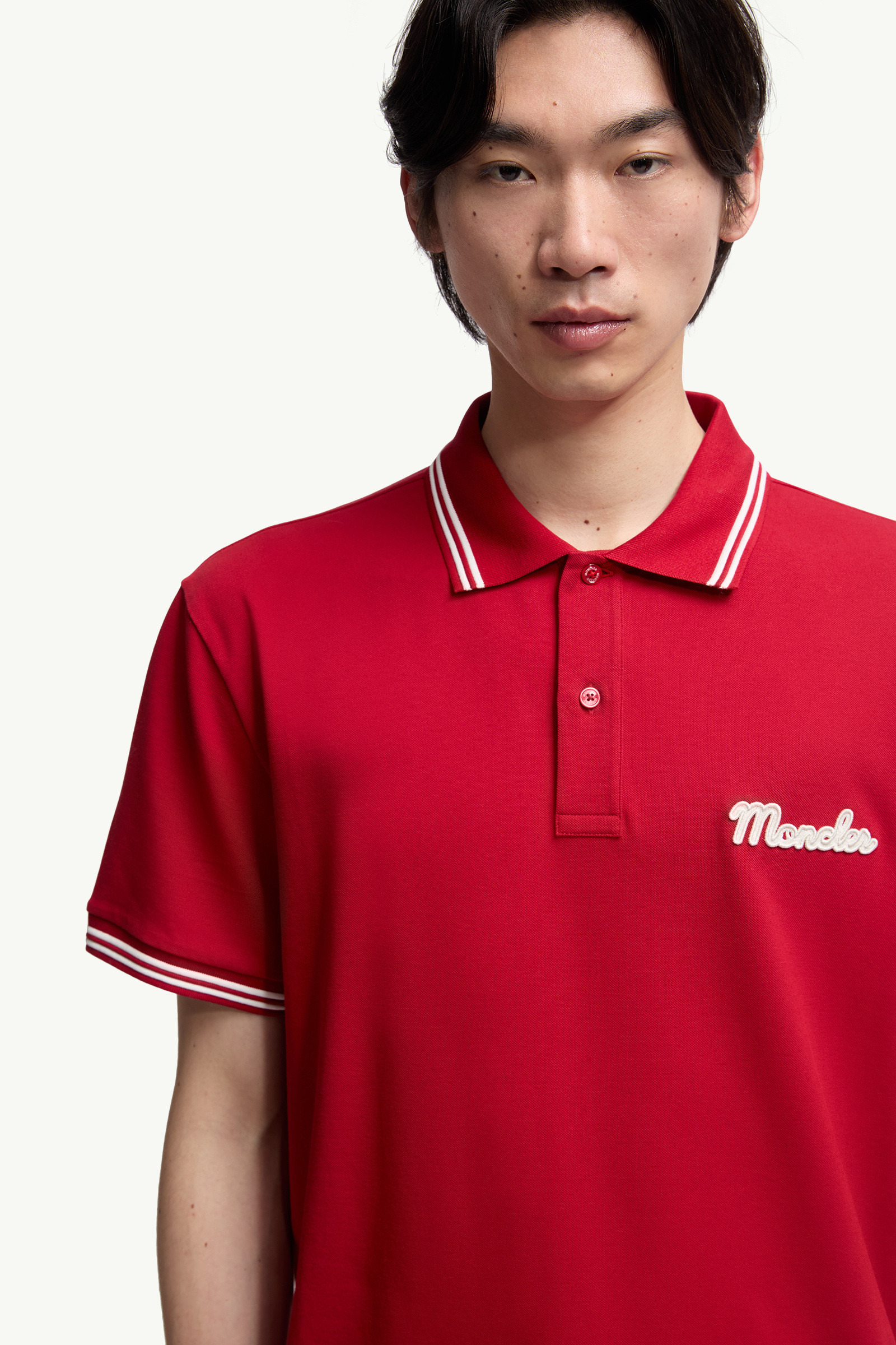Embroidered Logo Cotton Piquet Polo Shirt - 6