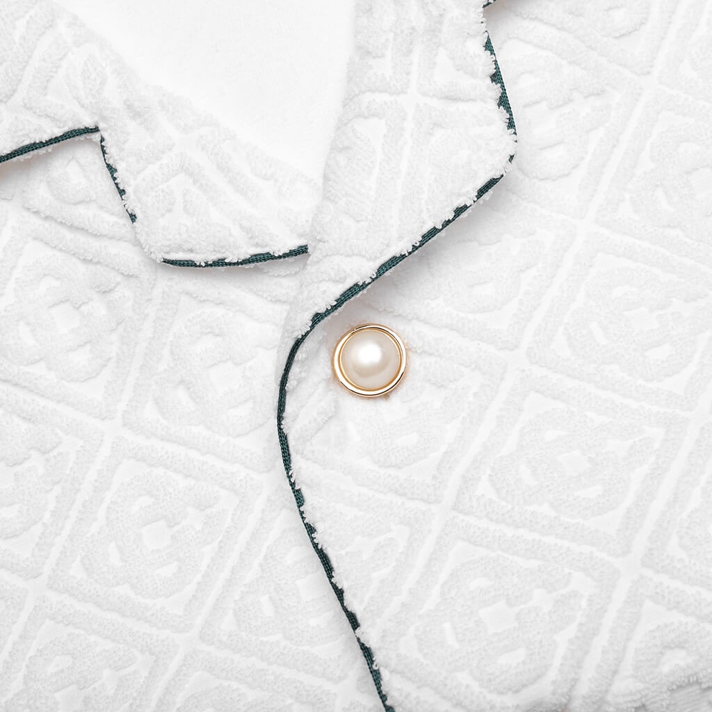 OPEN COLLAR SHIRT - OFF WHITE - 4