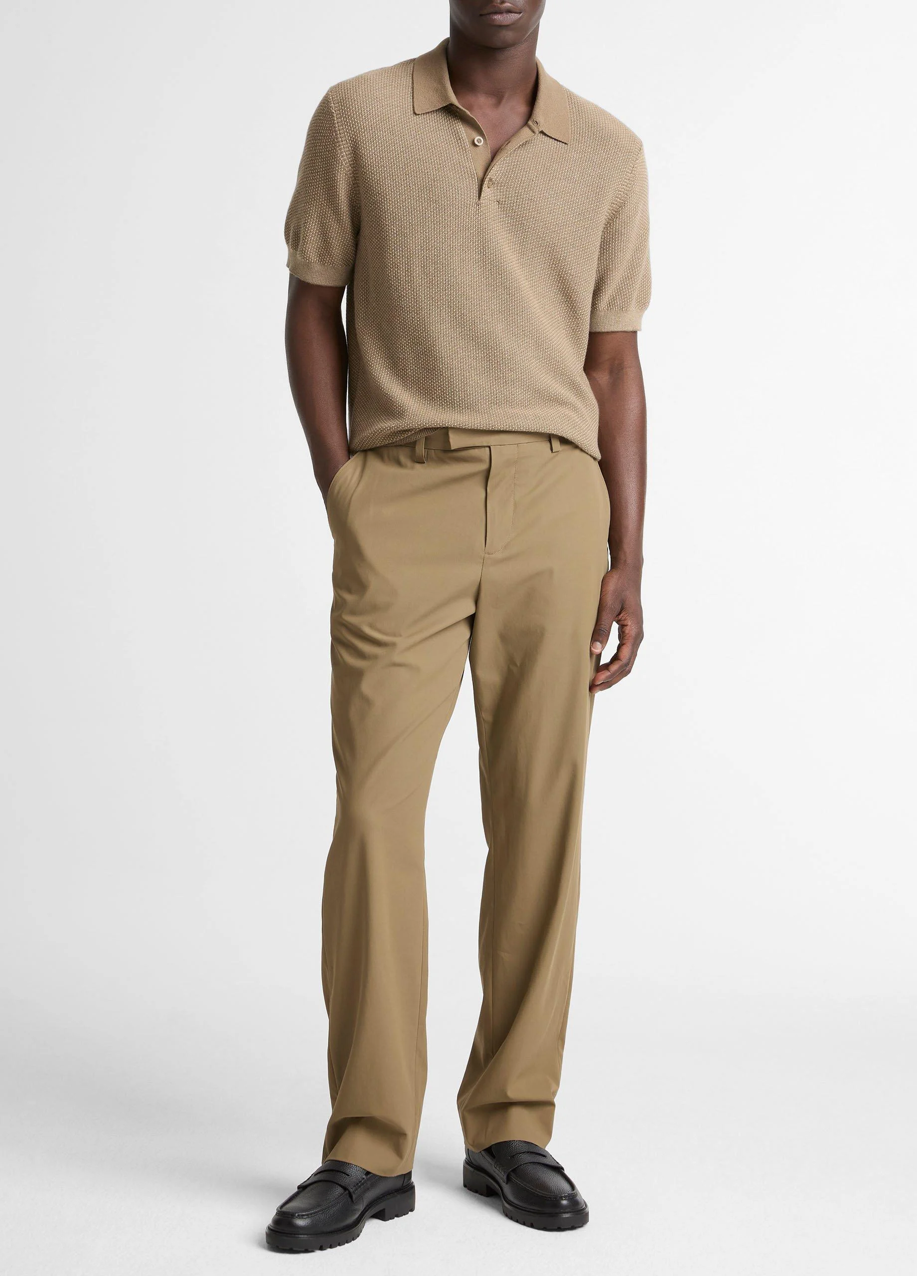 Louie Relaxed Cotton Extended-Tab Trouser - 1