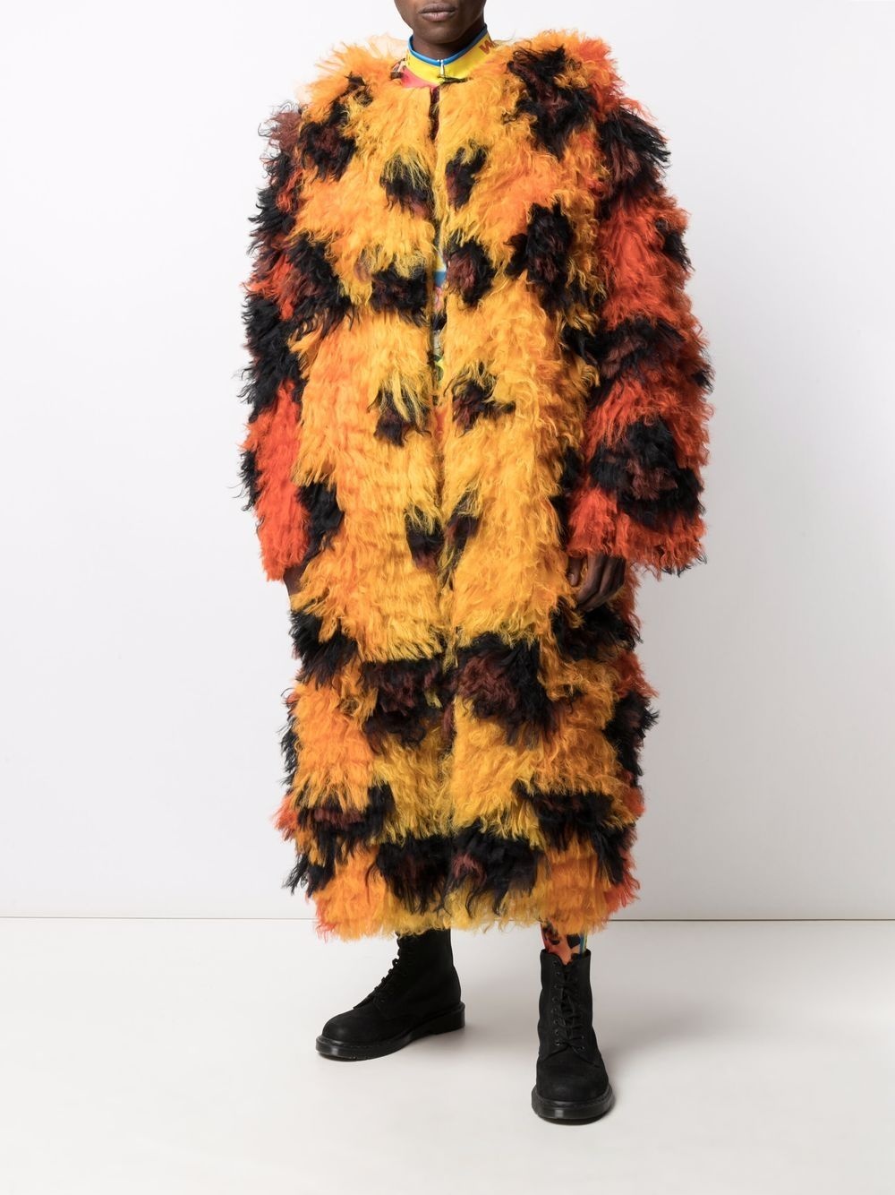 leopard faux-fur coat - 2