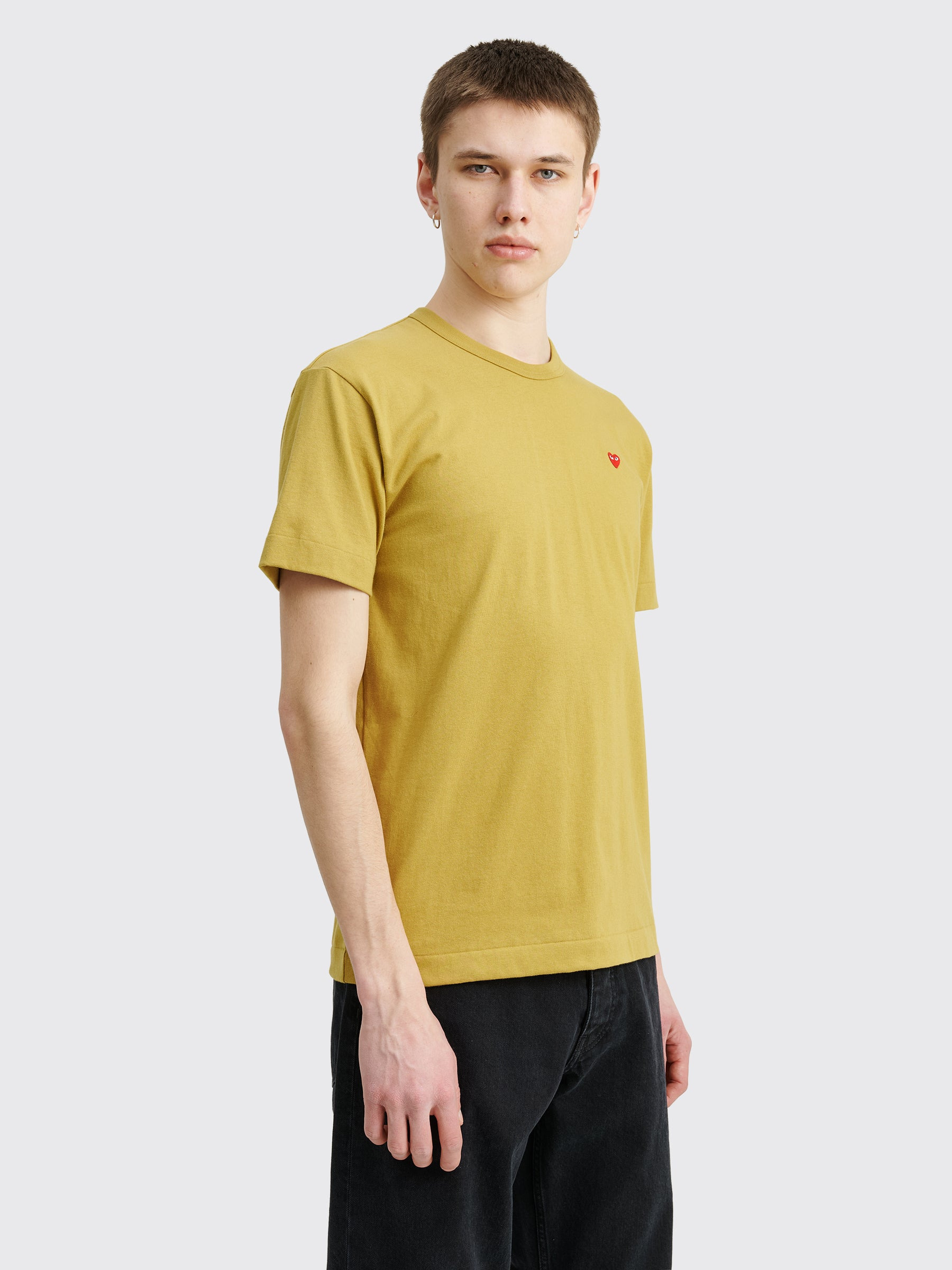 COMME DES GARÇONS PLAY MINI HEART T-SHIRT OLIVE - 5
