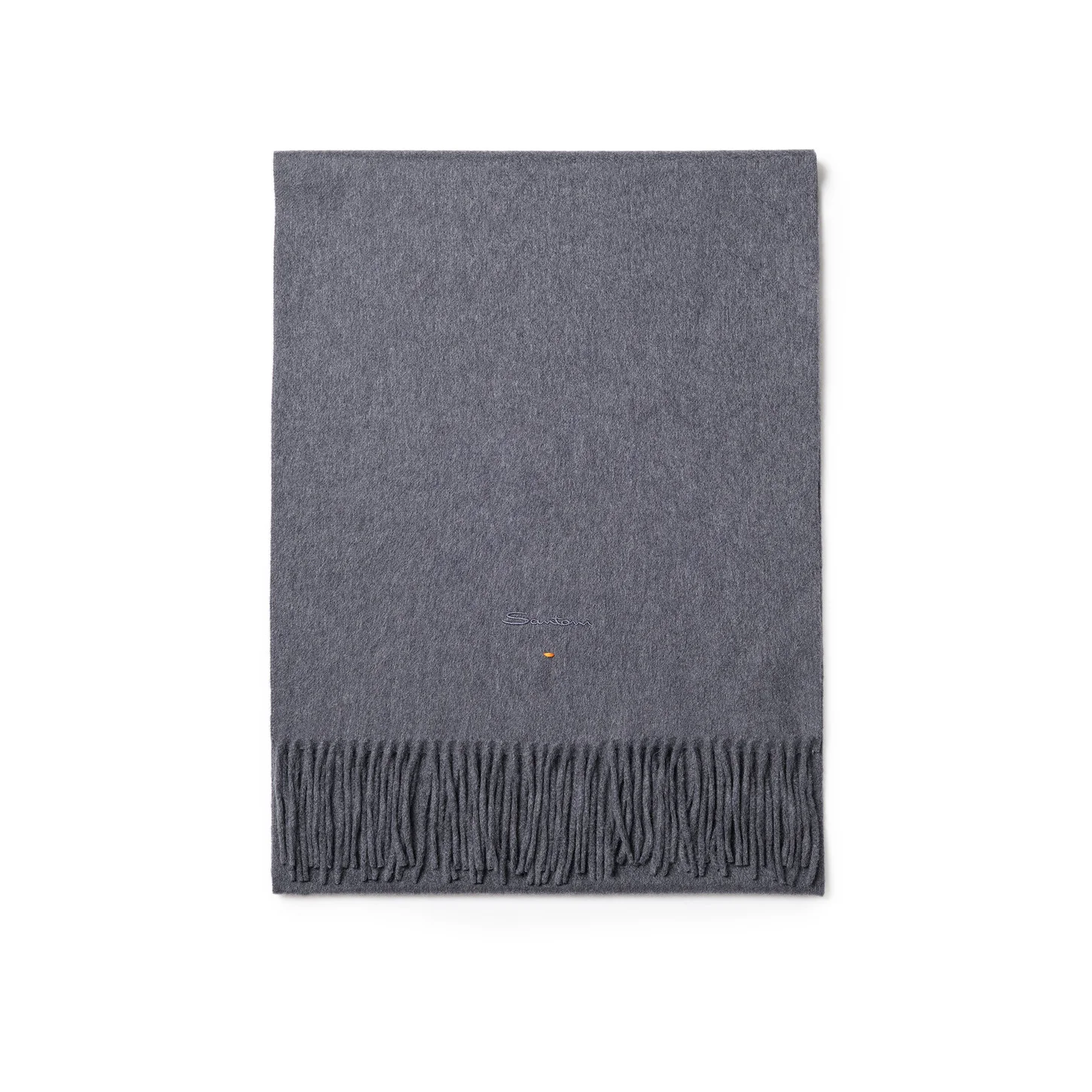 Grey cashmere scarf - 1