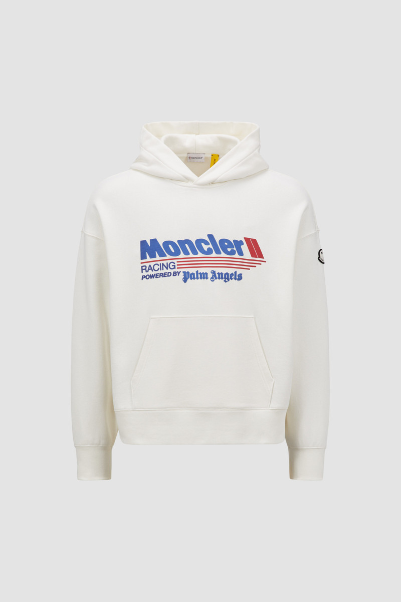 Moncler x Palm Angels Racing Logo Cotton Hoodie 1