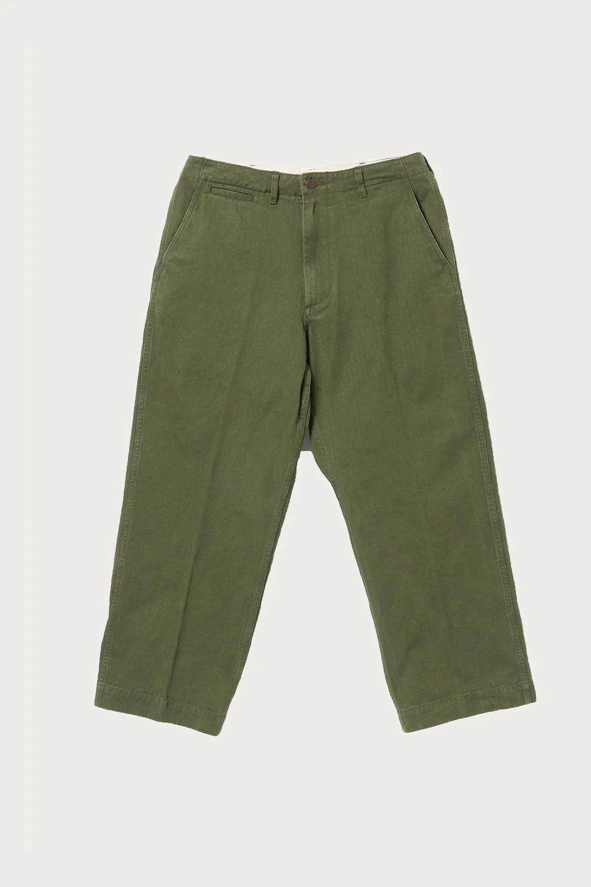 MIL Trousers Herringbone - Olive - 1