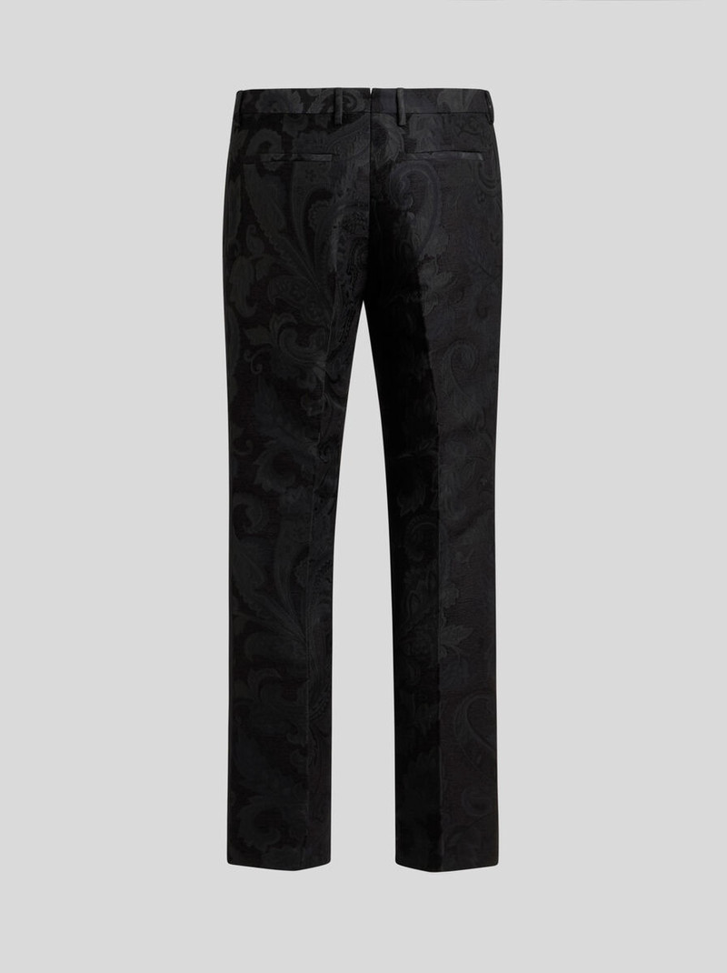 FLORAL PAISLEY EVENING TROUSERS WITH BAND DETAIL 6