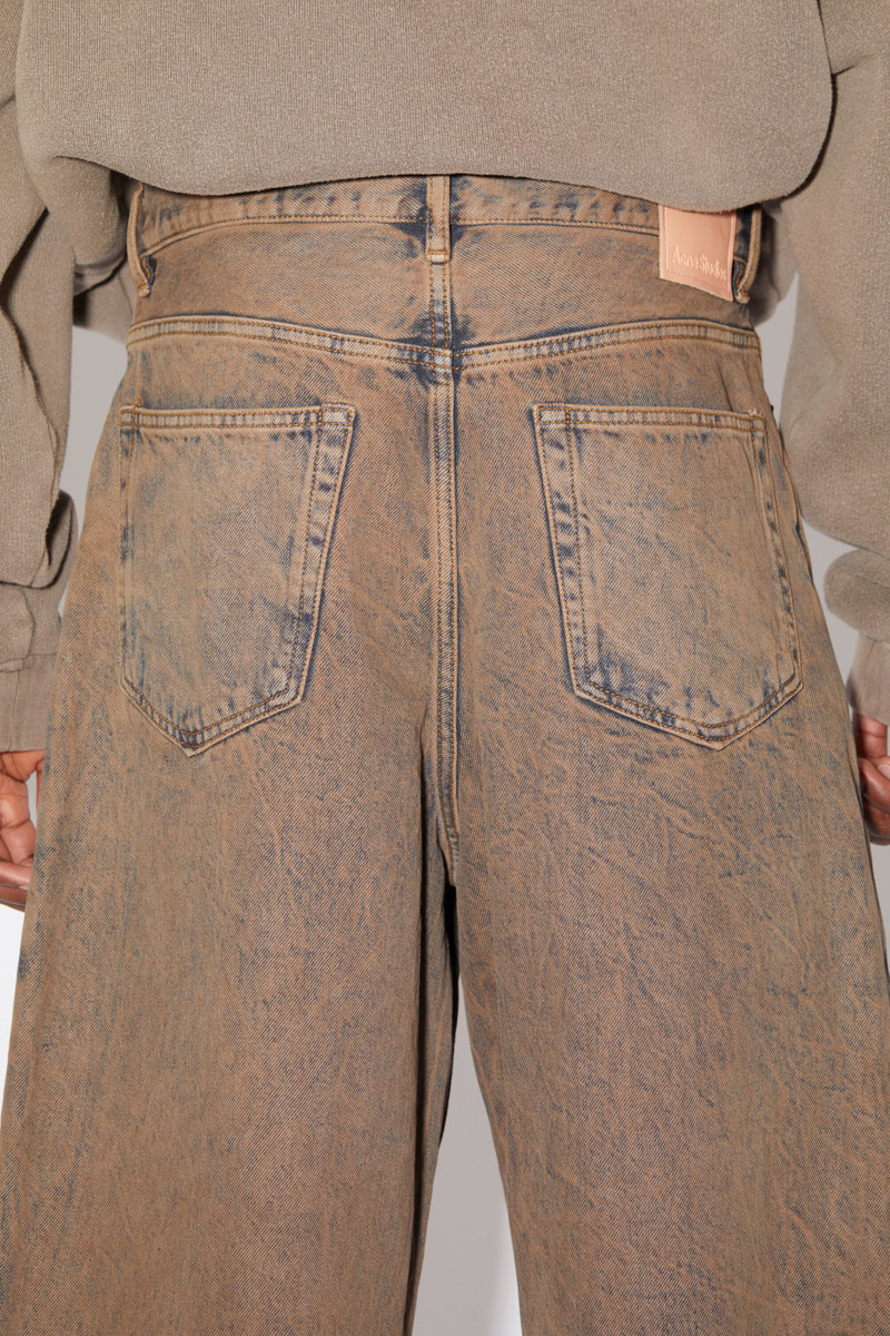 Loose fit denim shorts - Light pink/grey 5