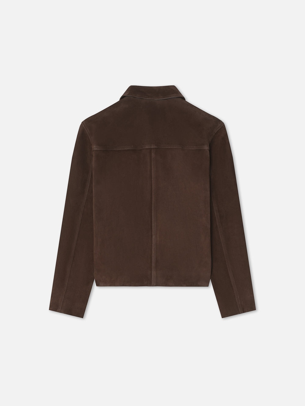 Retro Suede Jacket in Chocolate - 3