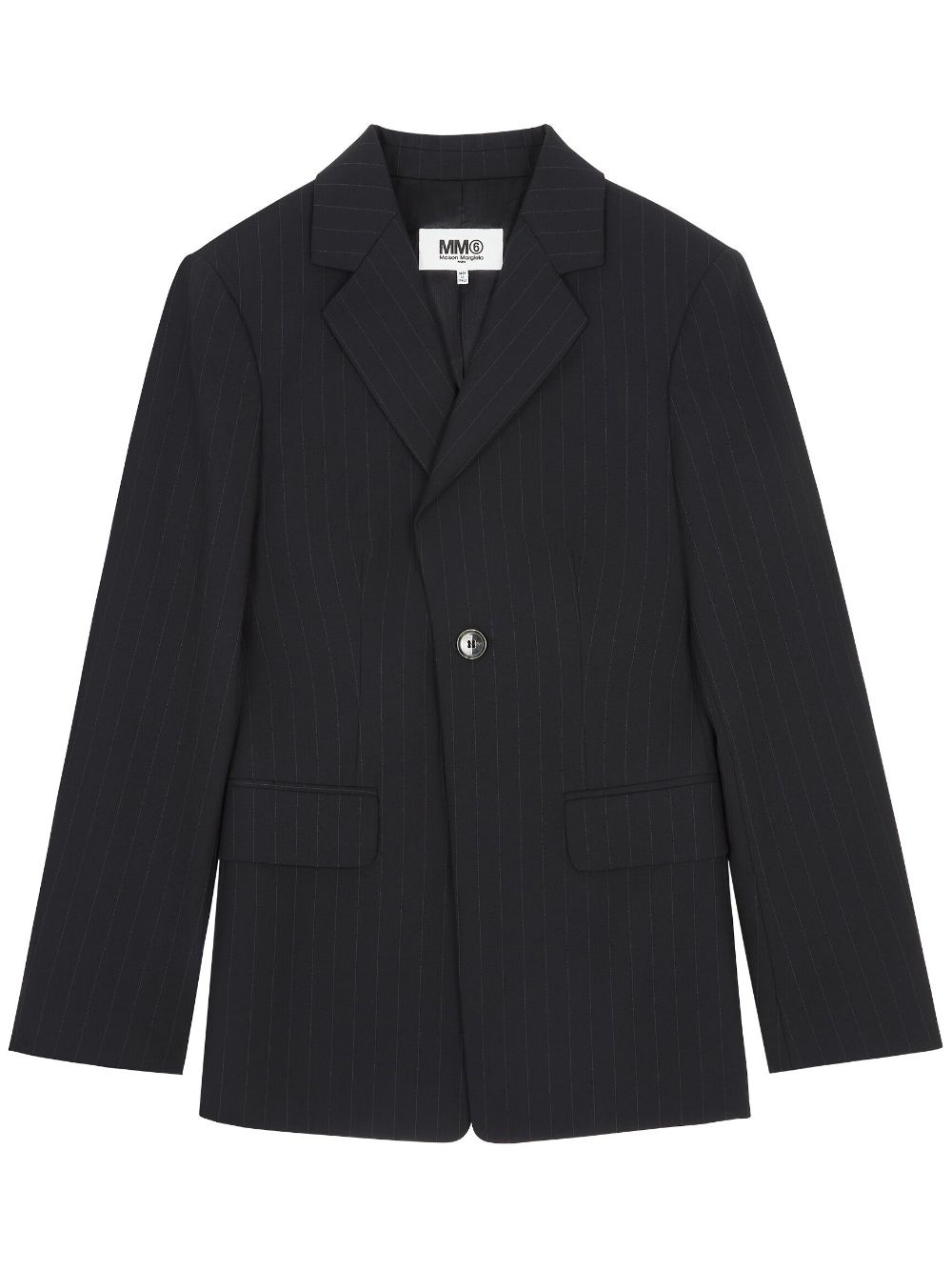 pinstriped tailored blazer - 1