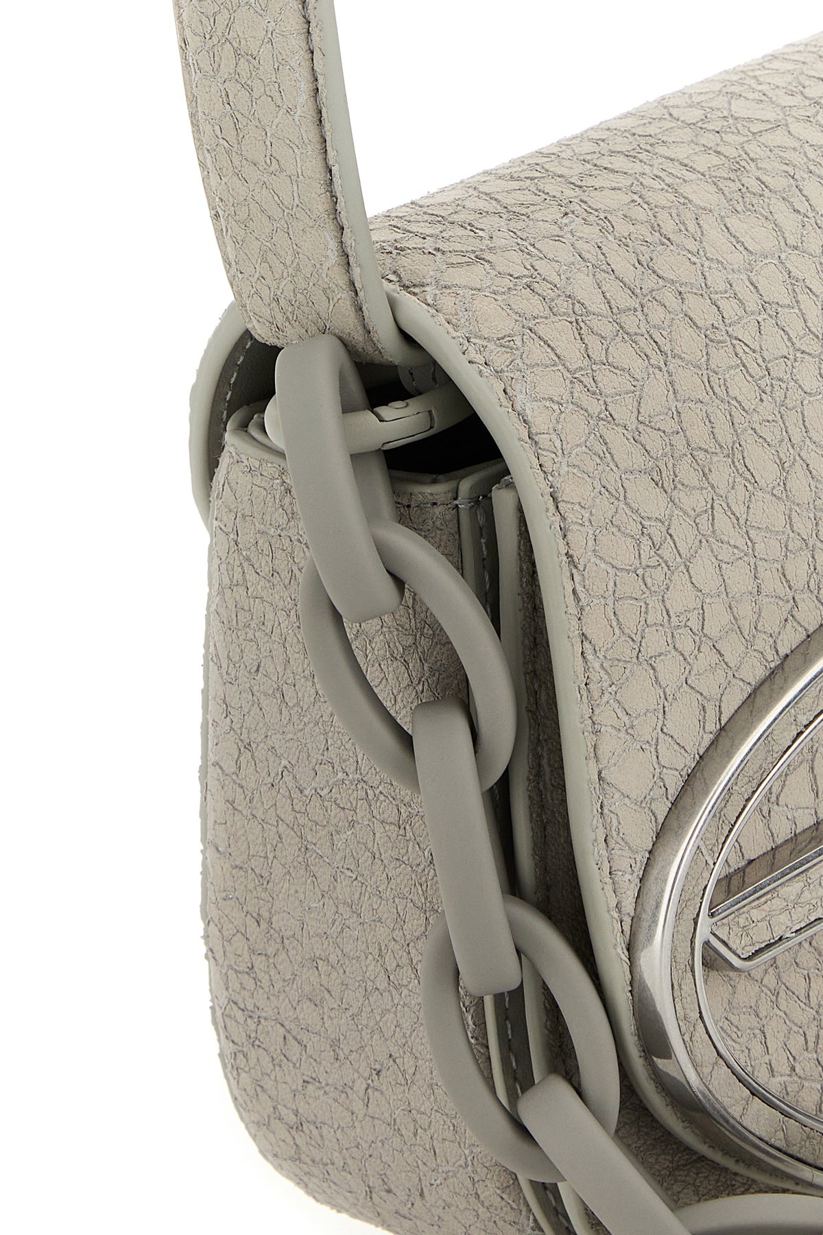 Light grey leather 1DR shoulder bag - 4