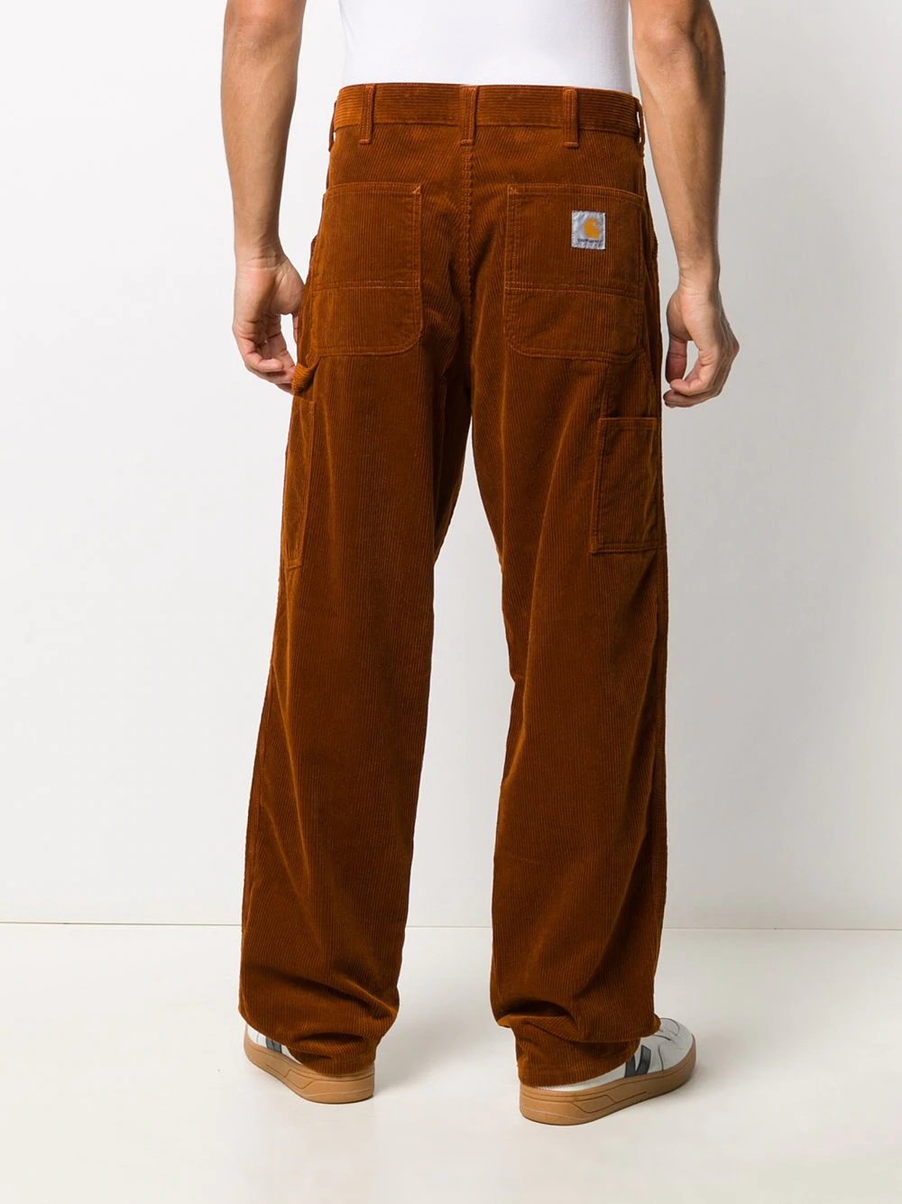 wide-leg corduroy trousers - 4