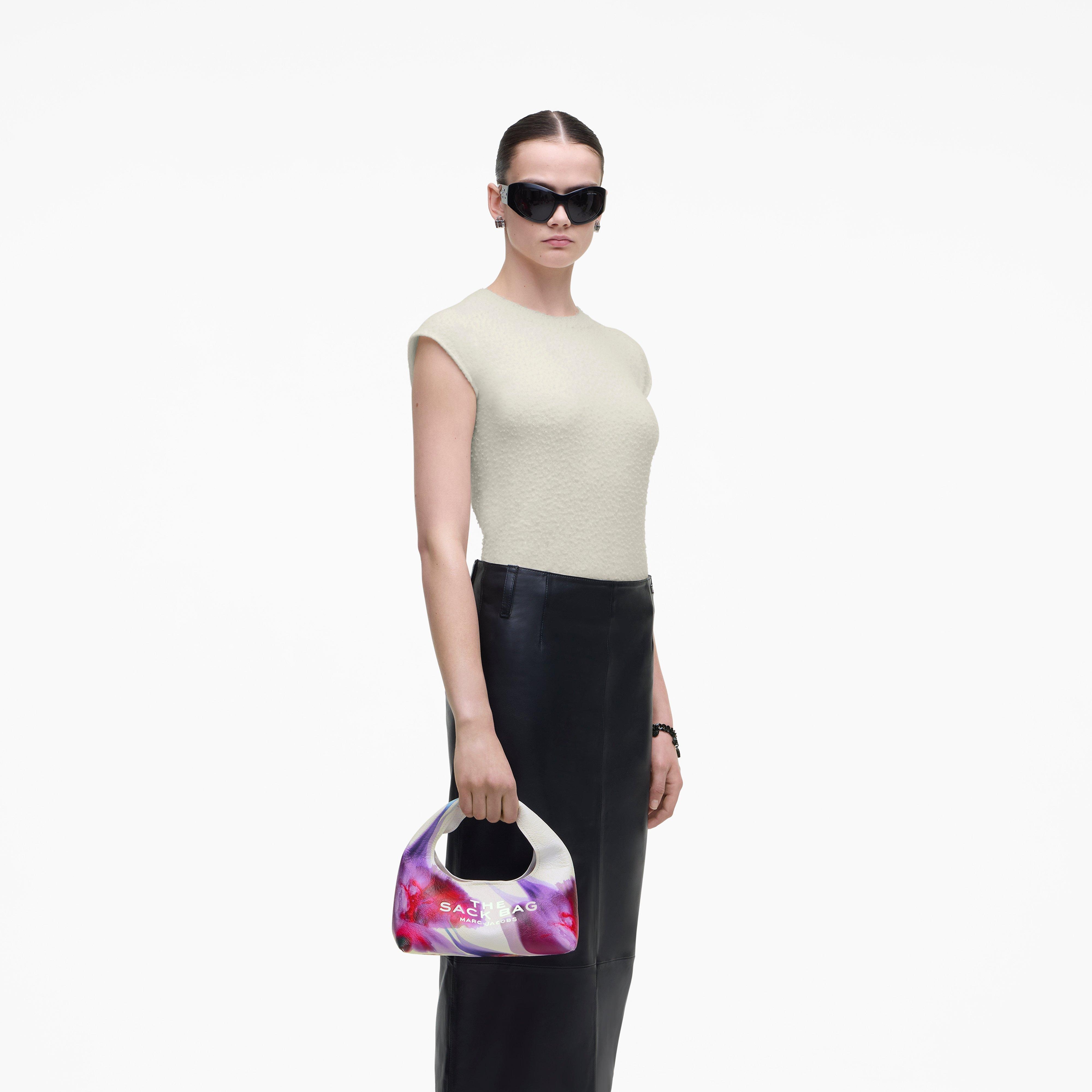 THE FUTURE FLORAL LEATHER MINI SACK BAG - 2