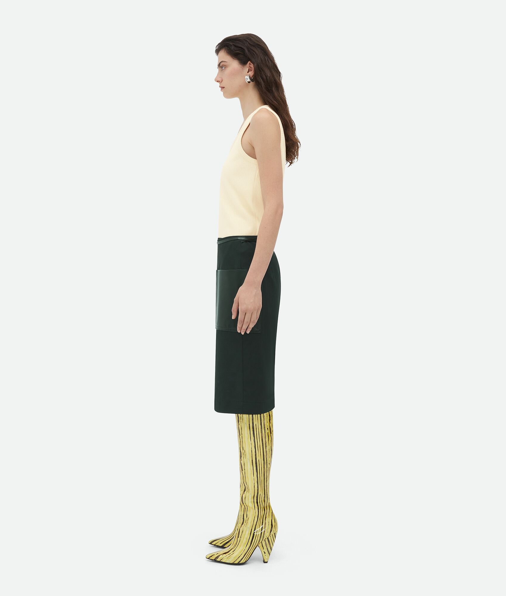 Cotton Twill Wrapped Skirt - 2