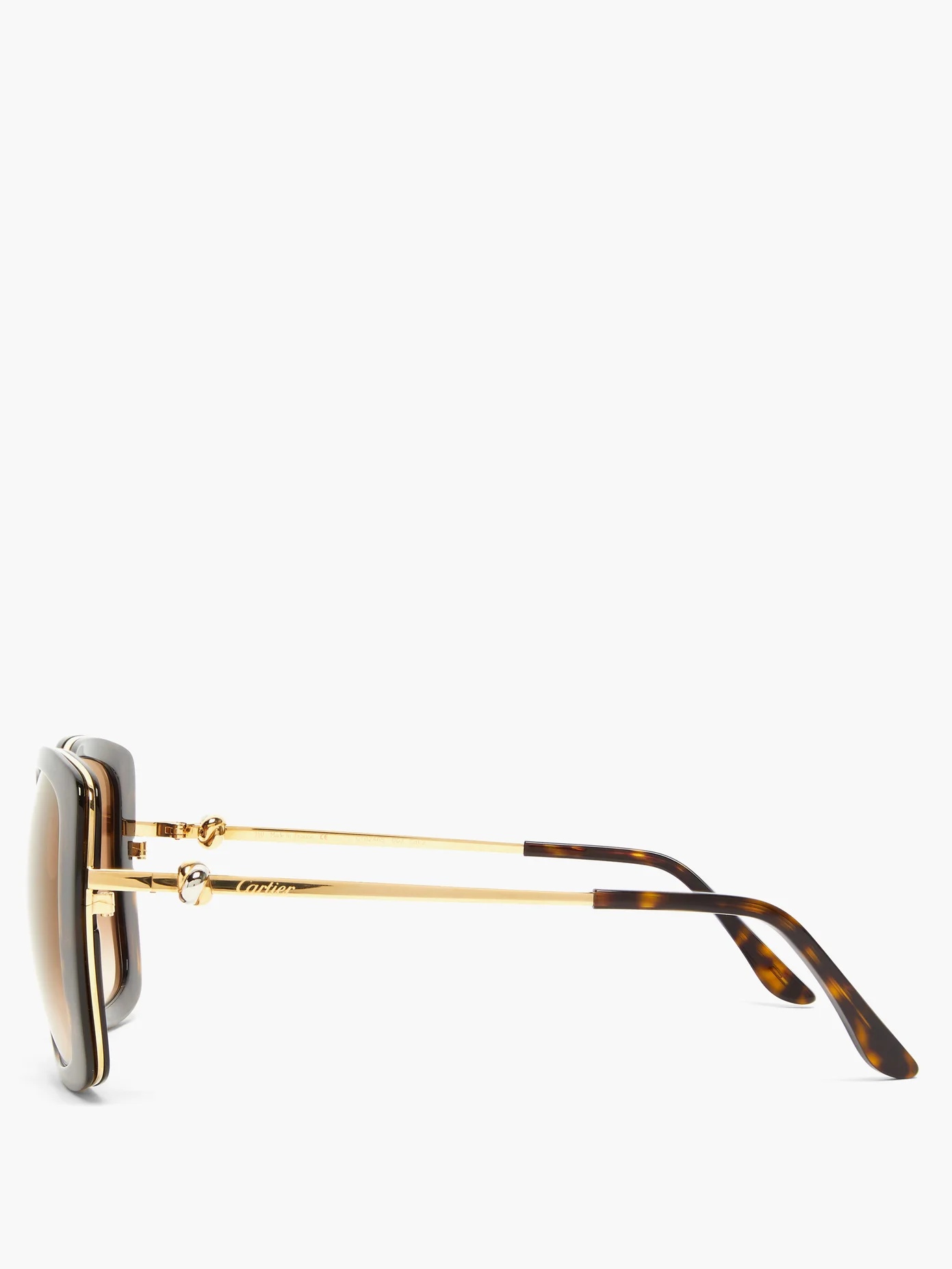 Trinity square tortoiseshell-acetate sunglasses - 3