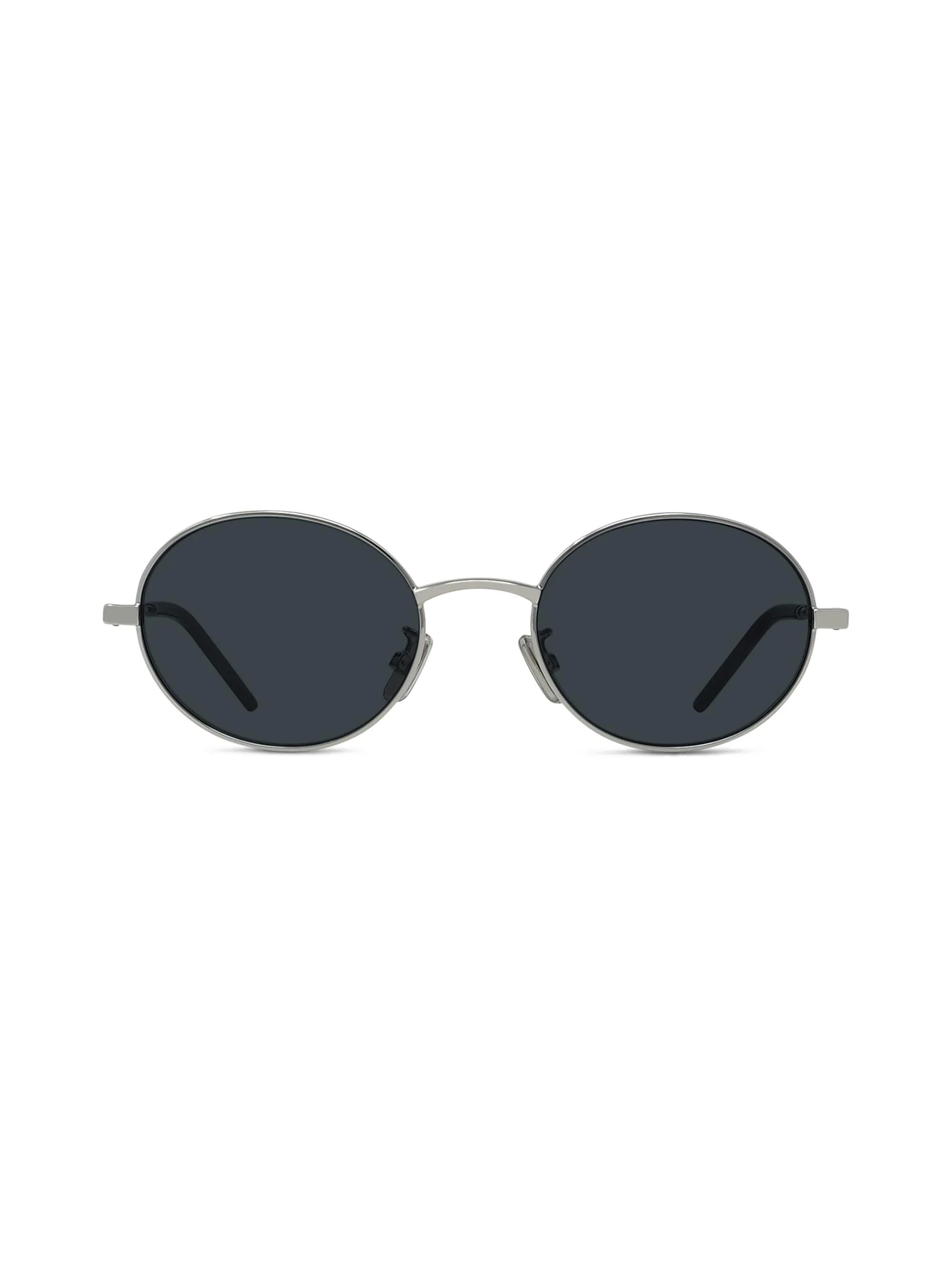 Men's City 51MM Round Sunglasses - Silver Grey - 1