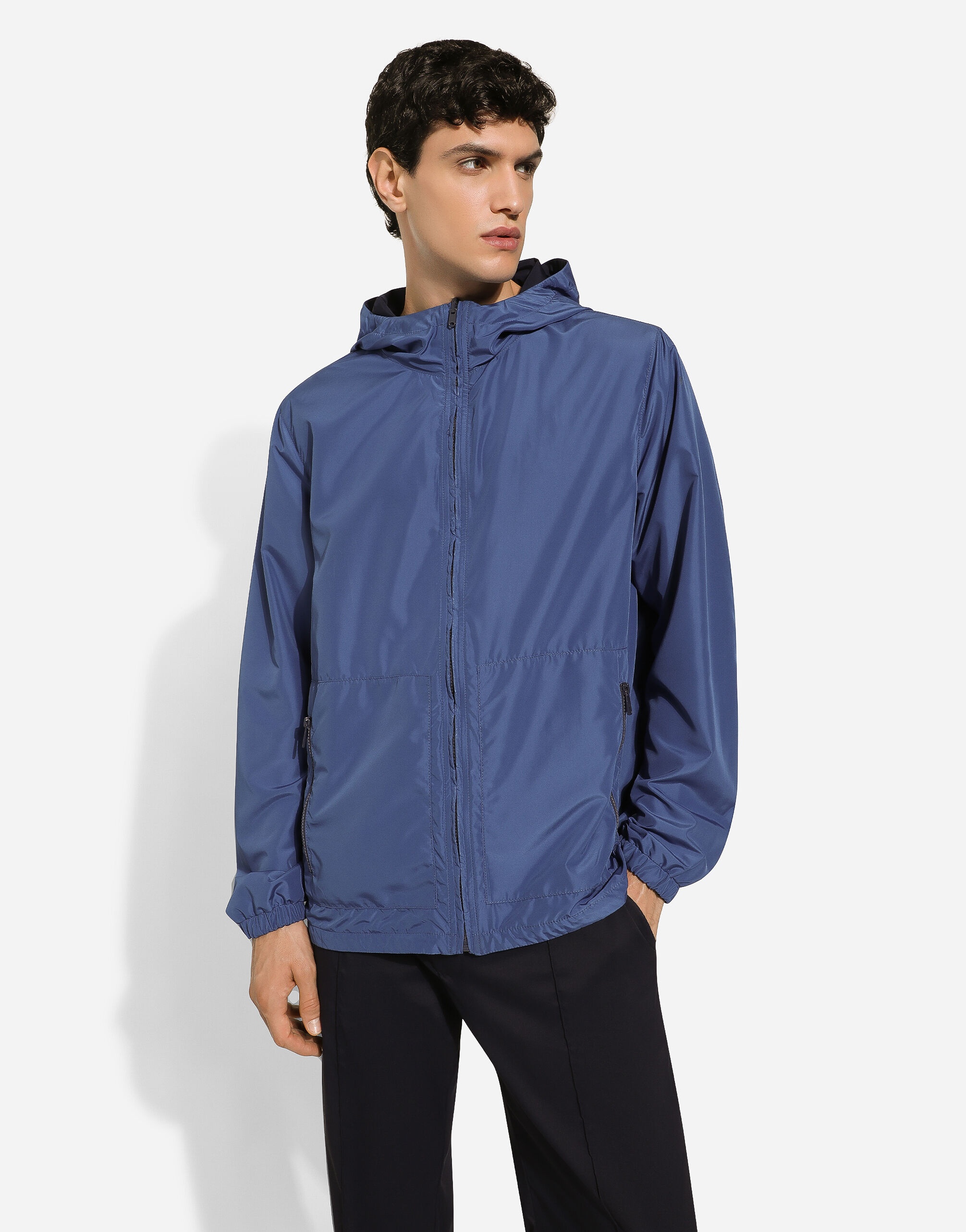 Reversible jacket with hood and logo - 5