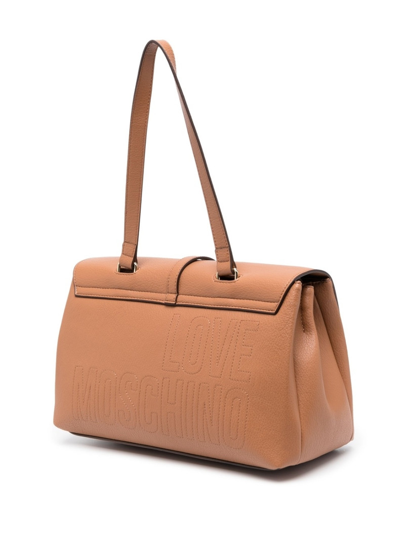 Love Heart Lock faux-leather shoulder bag 3