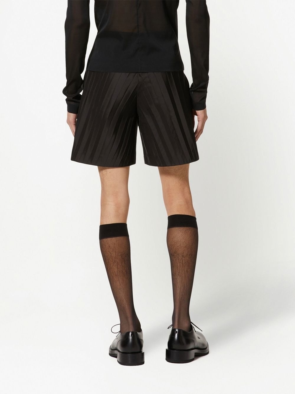 pleated tailored shorts - 4