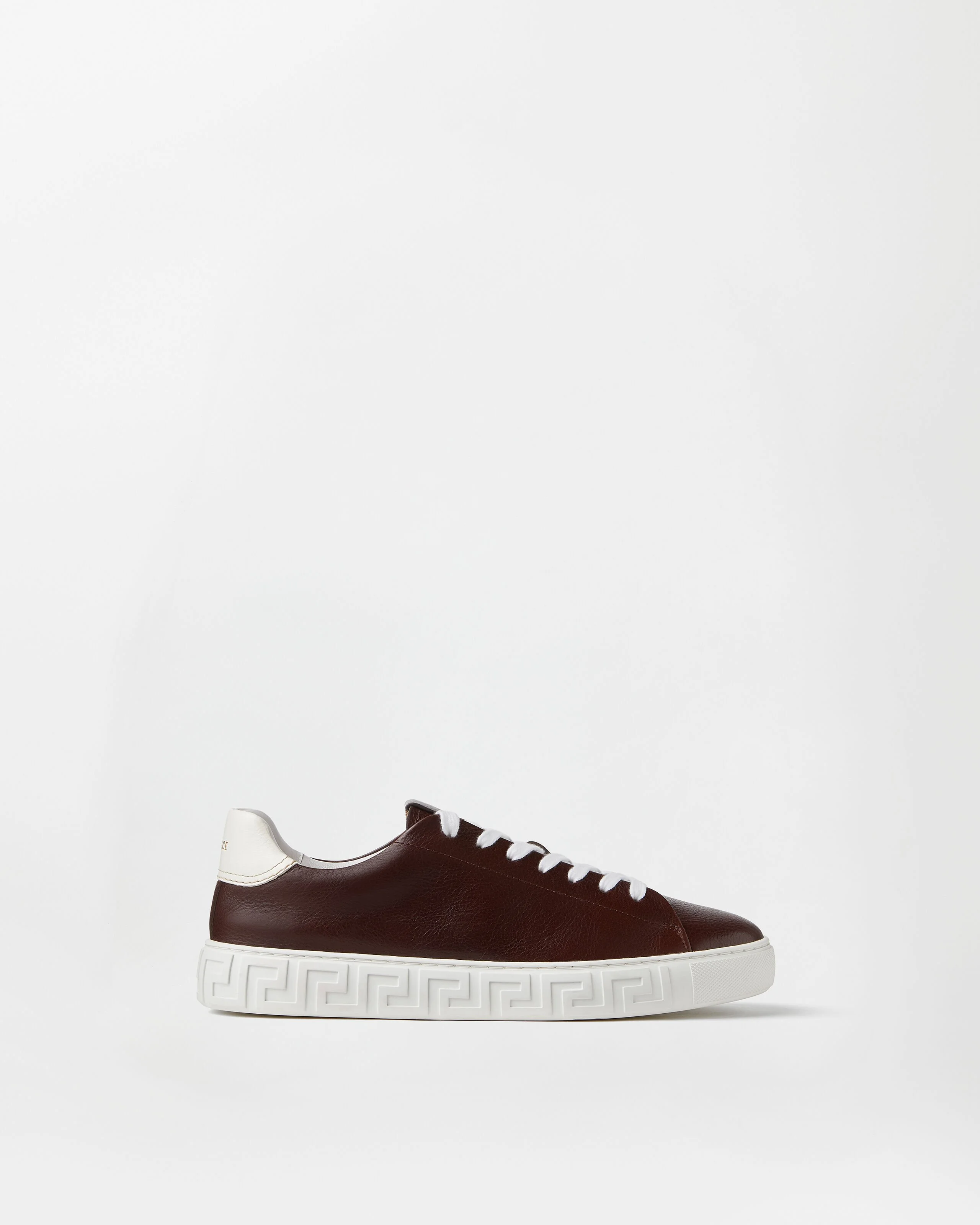 Greca Leather Sneakers - 1