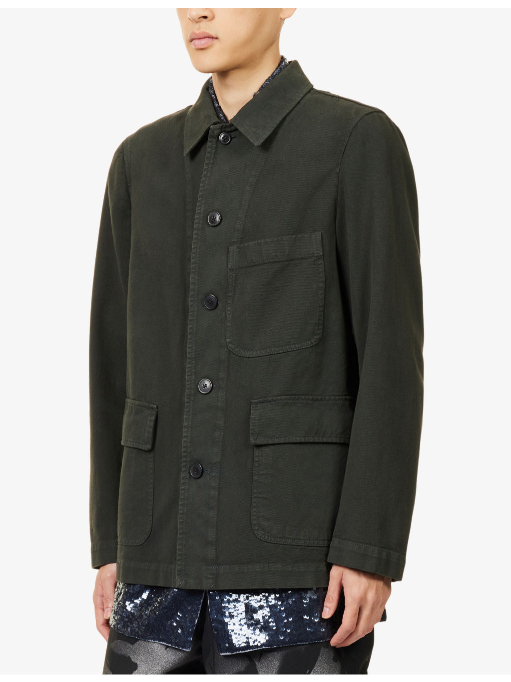 Braxton Flap-Pocket Cotton Jacket - 3