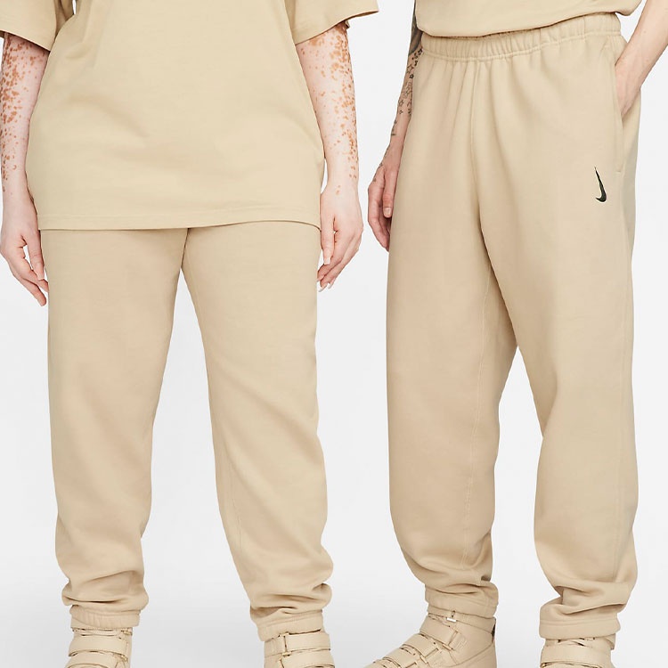 Nike x Billie Eilish Crossover Solid Color Sports Long Pants Asia Edition Couple Style Brown DQ7753- - 5