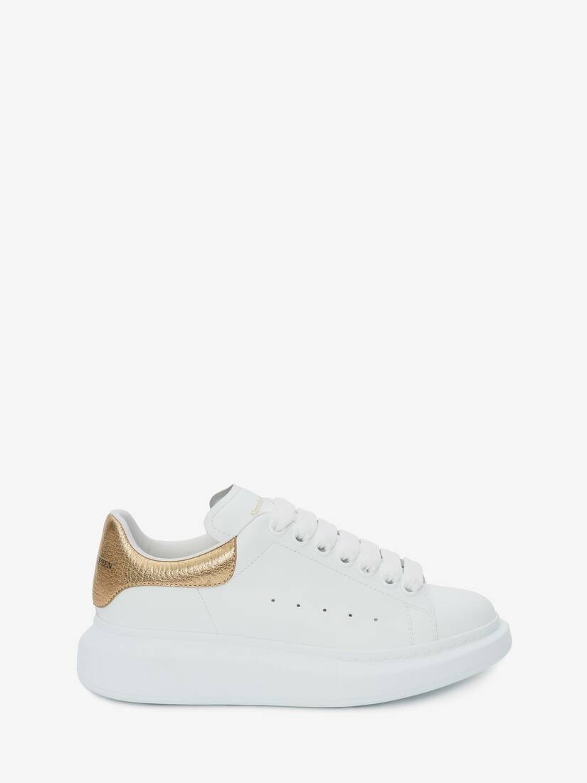 Oversized Sneaker in White/gold - 1